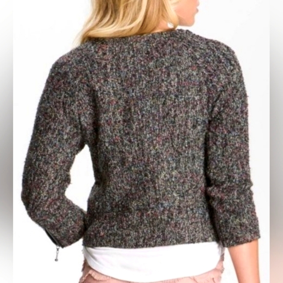 NWOT Sanctuary Anthropologie blazer, full zip jacket, zip pockets, Sz Lg - Picture 2 of 16